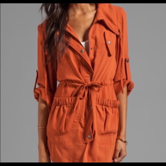 Minkpink revolve anorak rust jacket NWOT - Picture 3 of 7